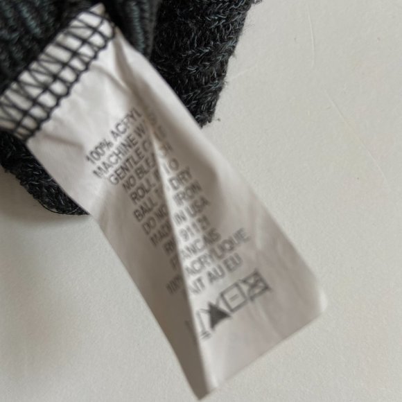 Snoskins Women size S gray Shawl Collar pullover sweater made in USA - Picture 6 of 10